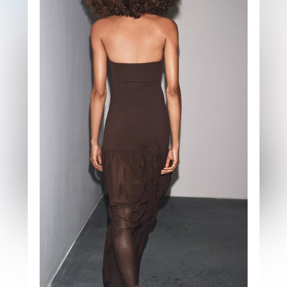 Zara NWT combination halter dress 1198/453 - Picture 9 of 11